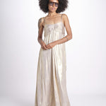 abito lungo con spalline sottili WWDR02613 GOLD 700 zadig & voltaire 