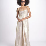 abito lungo con spalline sottili WWDR02613 GOLD 700 zadig & voltaire 