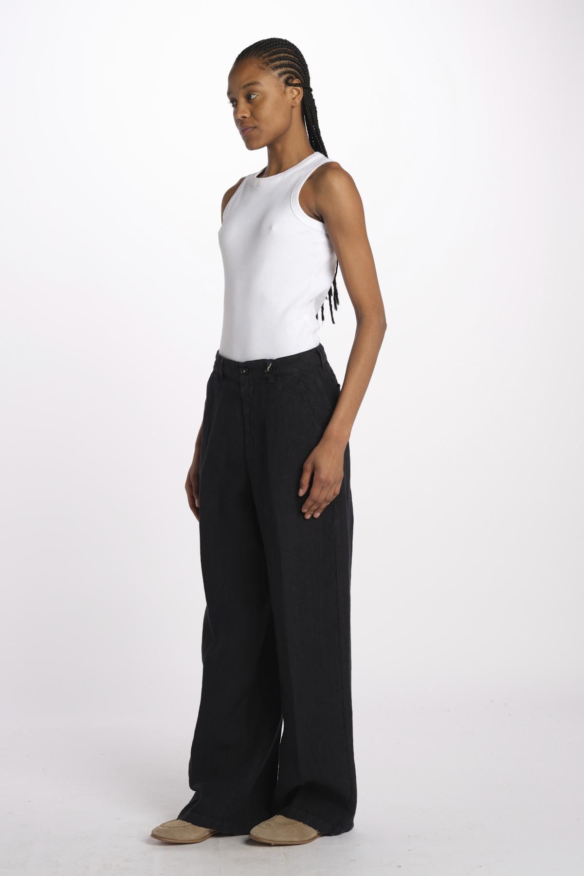 Pantaloni LOIS lino M27DOLOIS-T2160 U501 massimo alba 