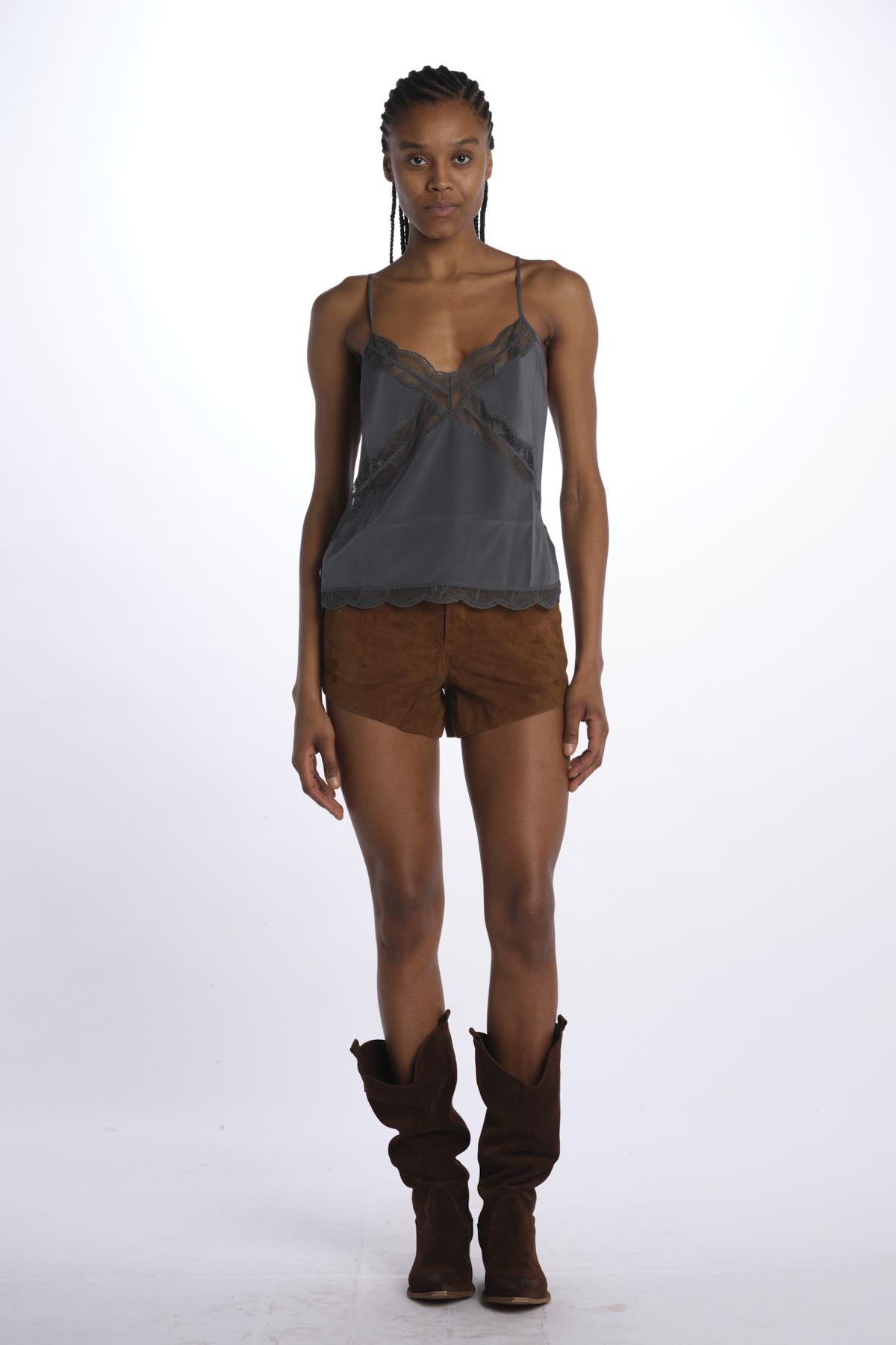 Top pizzo WWCR01258 VERTDEGRIS zadig & voltaire 