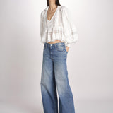 camicia over con pizzo MELODY WHITE mes demoiselles 