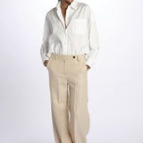 Pantalone lino spina LAMIA T2272F123 massimo alba 