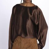 Camicia CANDY raso 5453187 TOFFEE herskind 