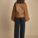 chiodo in pelle BOMBARDIER GOLD laurence bras 