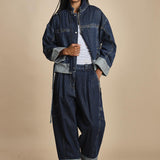 giubbotto over in denim BOXY JACKET 60877LID DA402 DARK INDIGO phillip lim 
