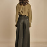 pantalone over con nervature in gabardine ORIANA 540339 44 quelledue 