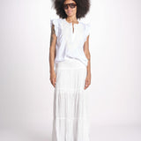 camicia con ricamo HEITABLATU BLANC laraethnics 
