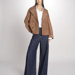 caban doppiopetto foderata in pelle scamosciata SOSPIRO 2615441011600 001 weekend maxmara 