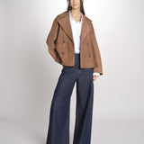 caban doppiopetto foderata in pelle scamosciata SOSPIRO 2615441011600 001 weekend maxmara 