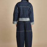 giubbotto over in denim BOXY JACKET 60877LID DA402 DARK INDIGO phillip lim 
