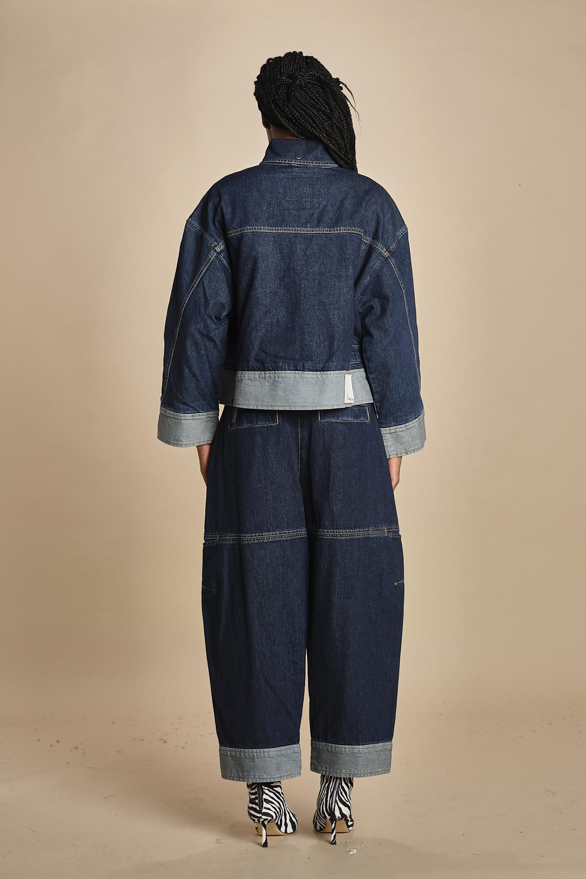 giubbotto over in denim BOXY JACKET 60877LID DA402 DARK INDIGO phillip lim 