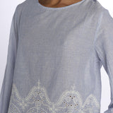 Camicia IRENE righe ricamo IRENE UNI true avenue 