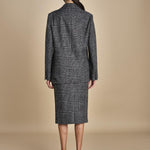 L062 blazer over gessato L031-3092-Q911 NERO_BIANCO n21 