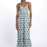 Abito LOUVE spallina ricamo fiori S25067 EYELETGREEN sundress 
