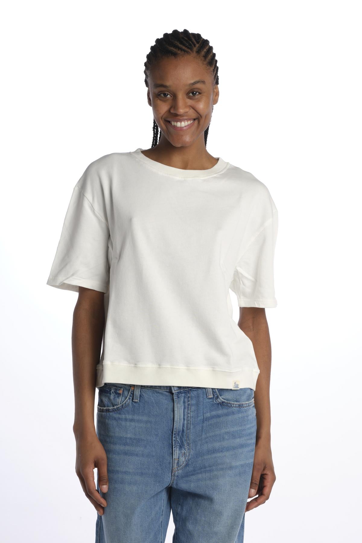 T-shirt felpa m/c WSW03 WHITE merz b 