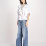 camicia con pizzo in volant DOLLY TEE DOLLY1TEE WHITE antik batik 