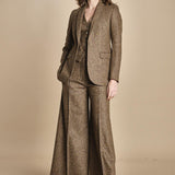 pantalone over con nervature in occhio di pernice ORIANA 540932 19 quelledue 