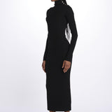 MIREILLE abito in maglia scollo schiena KWDR00179 NERO zadig & voltaire 