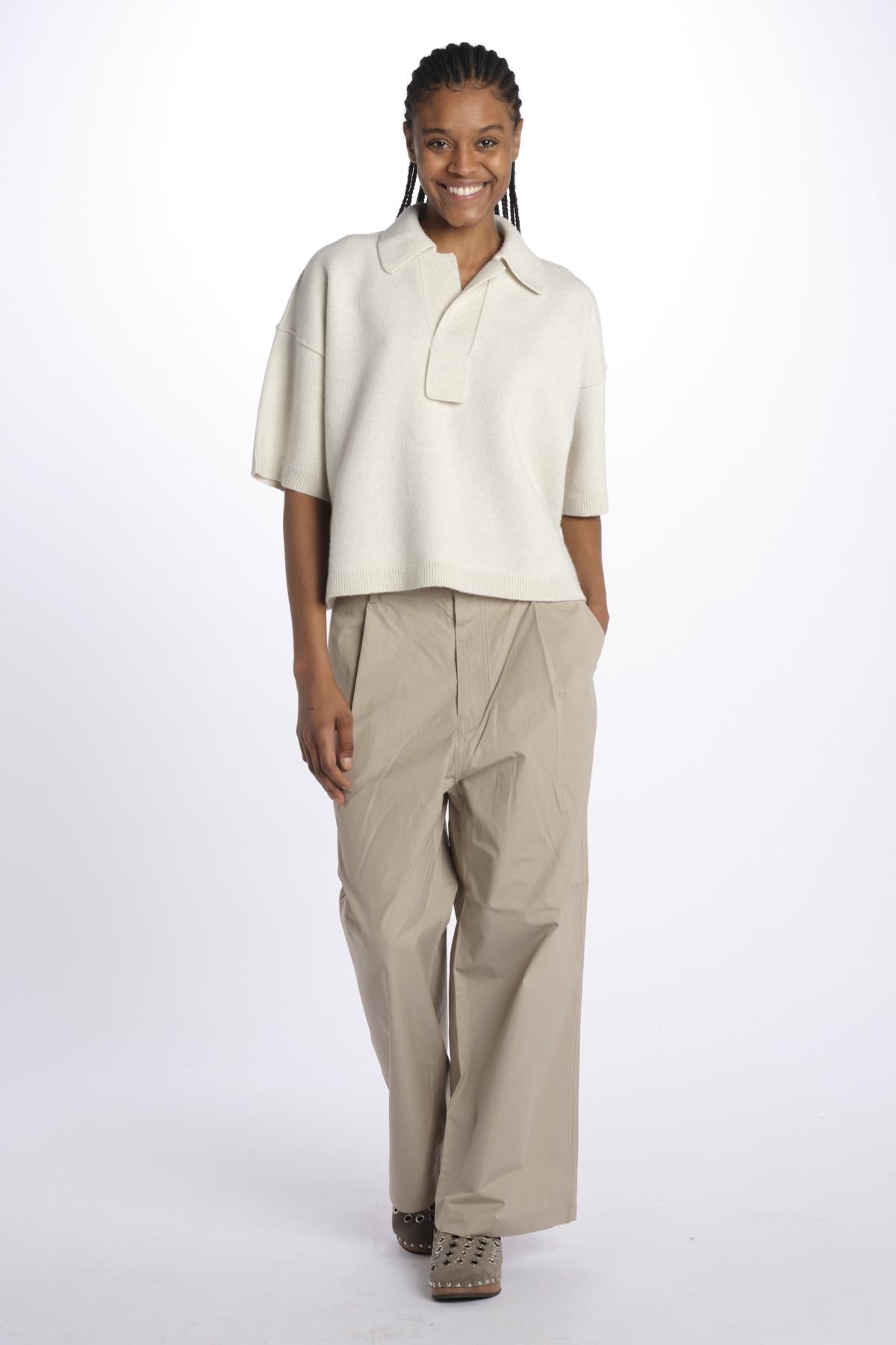 Pantalone over con pences PASADENA SAND sofie d'hoore 