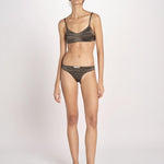 bralette in satin TORI L25101829 DARK GREEN 782 love stories 