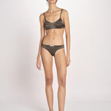 bralette in satin TORI L25101829 DARK GREEN 782 love stories 