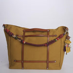 CANDIDE+ALICE Bag tracolla grande + pelle CACOMUS MUSTARD my bob 