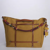 CANDIDE+ALICE Bag tracolla grande + pelle CACOMUS MUSTARD my bob 