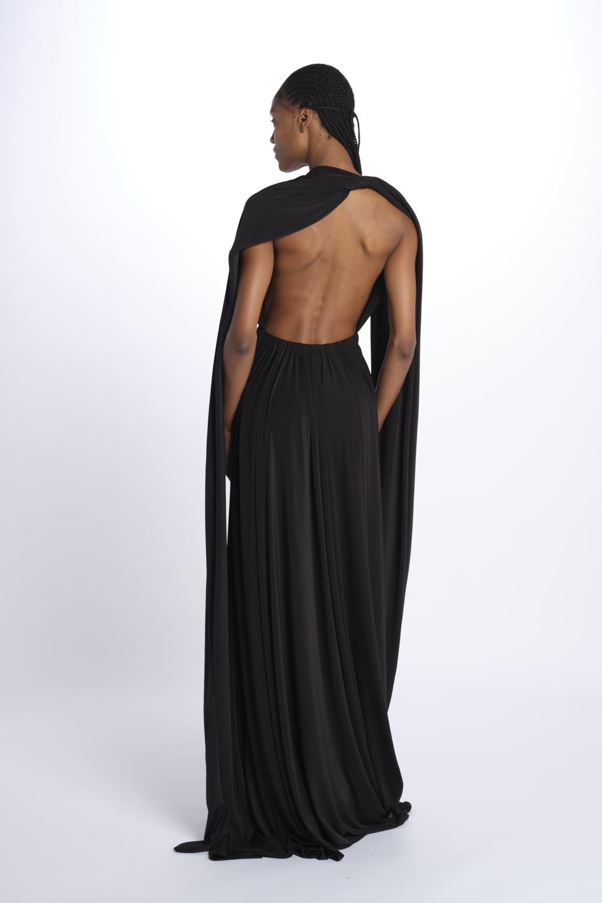 ALLUIM DRESS abito lungo ALLIUM BLACK nash 