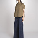 camicia guru a manica corta 5410 85237 MILITARE aspesi 