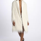 Cappotto OS FRINGE frange 80199FRG IVORY phillip lim 