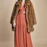 abito lungo manica lunga con borchiette MARRY BRIQUE ba&sh 