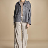 pantalone in velluto cropped ZELDA PEARL GREY true avenue 