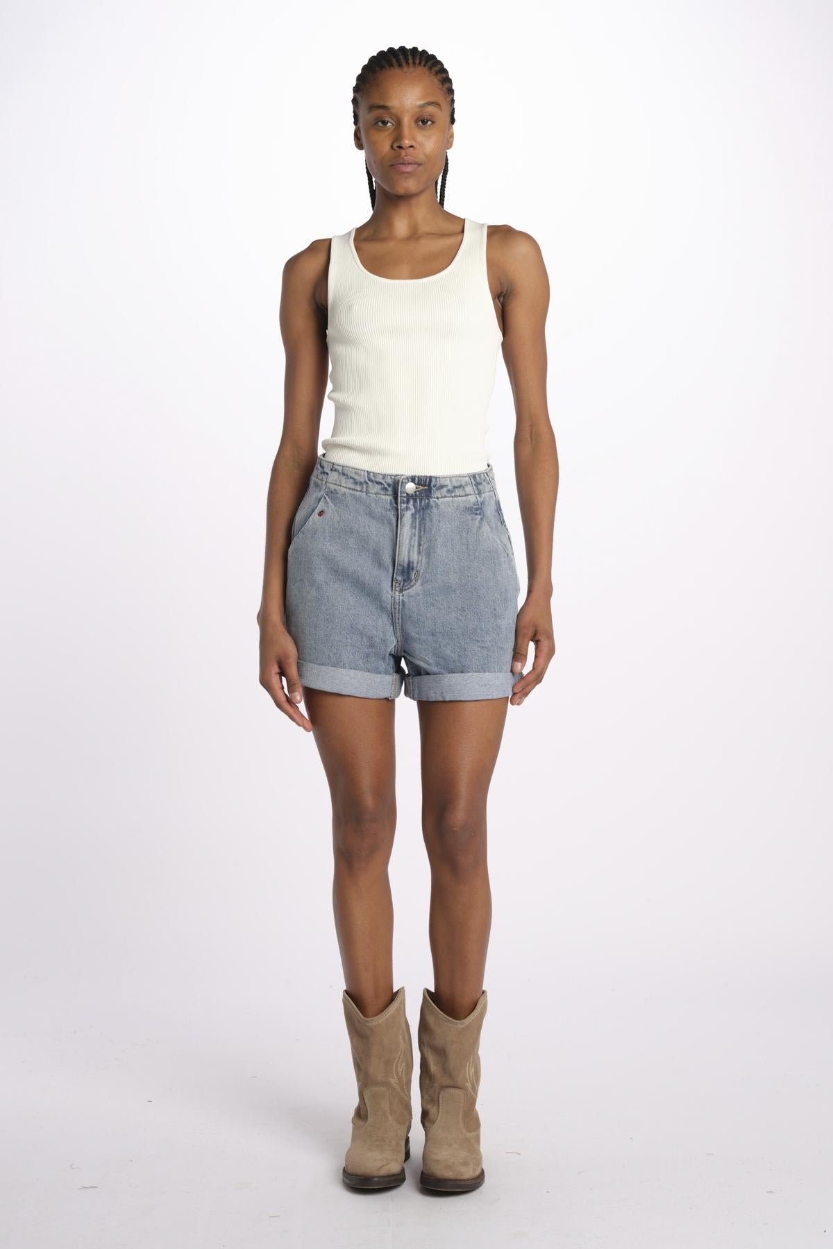 AMY short jeans fl 32 sh0 by fam. AMY BLUE fam 