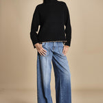 maglia dolcevita over SAMANTHA NERO CAMMELLO tenne' 