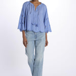 Camicia con ricami ASHU TOP MILKBLUE scarlett poppies 