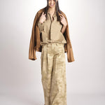 pantaloni camouflage KATHERINE MJD217_A02012 BEIGE CAMOUFLAGE jejia 