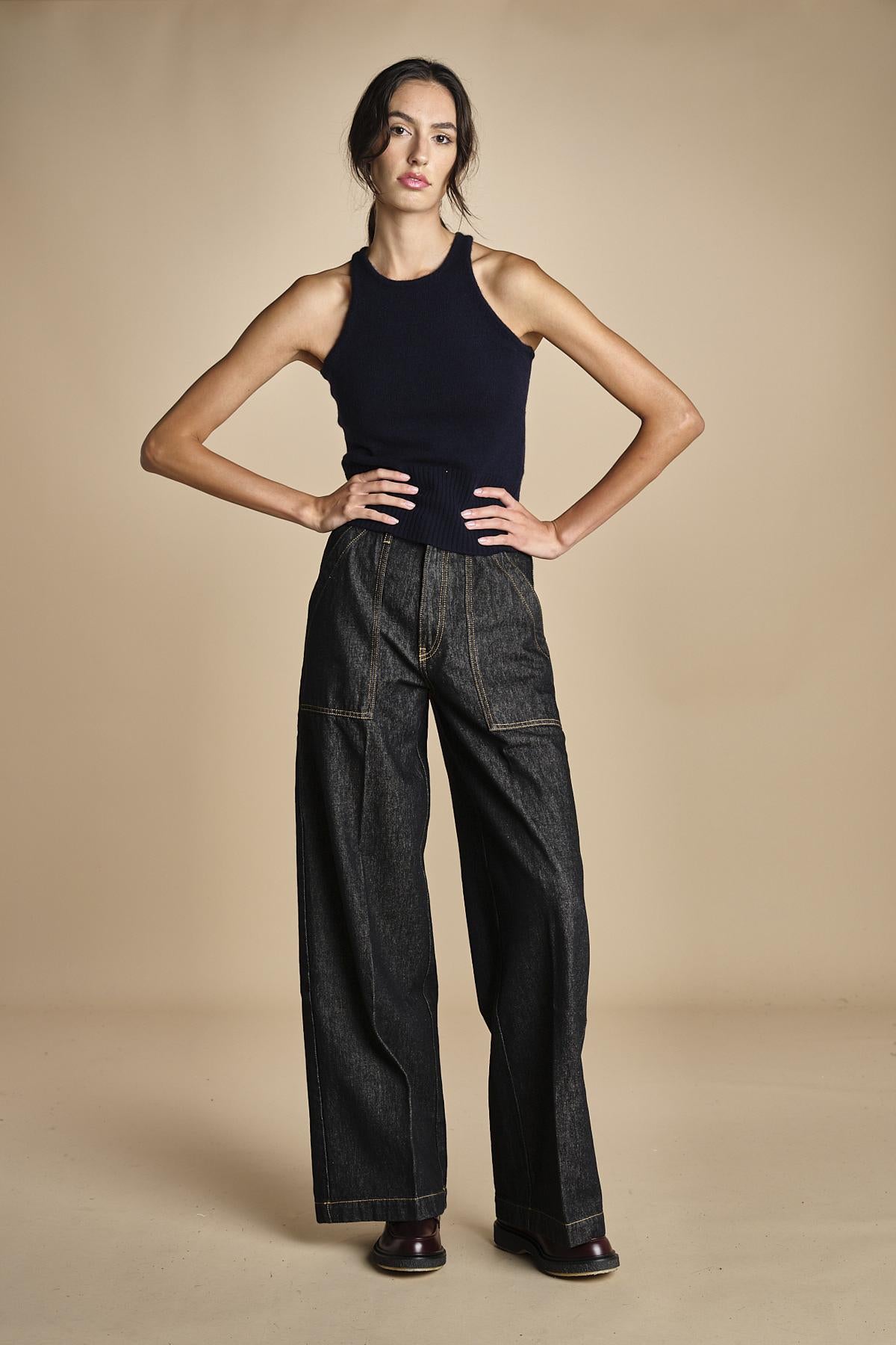 denim con tasconi FATA OPENBLACK true avenue 