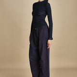 maglia girocollo jaquard RUBY 118 NAVY sea ny 