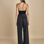 JOLIE BODYSUIT body senza maniche con striscia di tulle centrale JOLIE BLACK undress code 