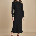 abito midi con scollo dietro TUNISI BLACK crida 