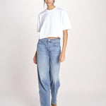 t-shirt over doppio colletto FAN T1817_PS26 010 WHITE bellerose 