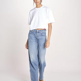 t-shirt over doppio colletto FAN T1817_PS26 010 WHITE bellerose 