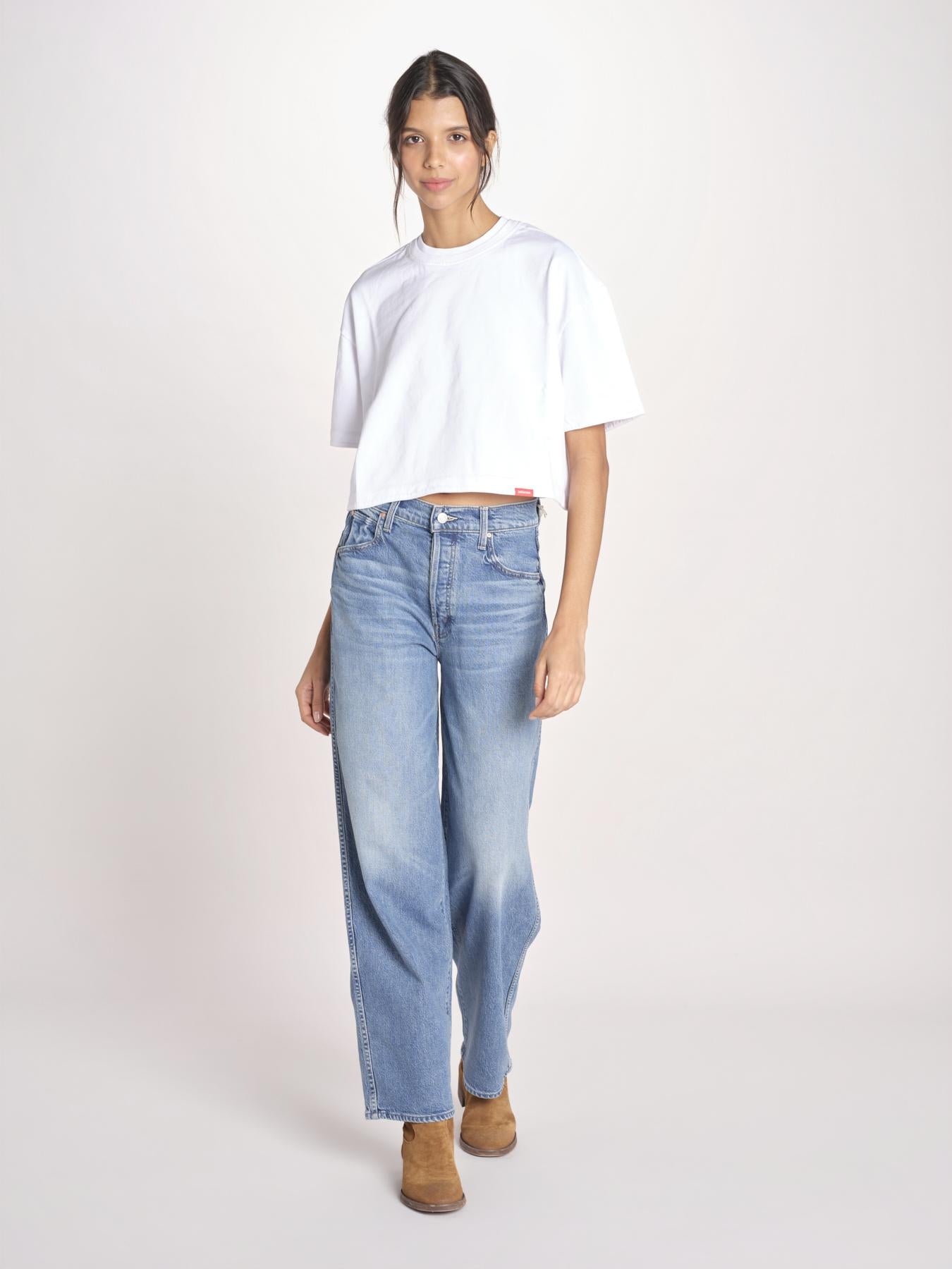 t-shirt over doppio colletto FAN T1817_PS26 010 WHITE bellerose 