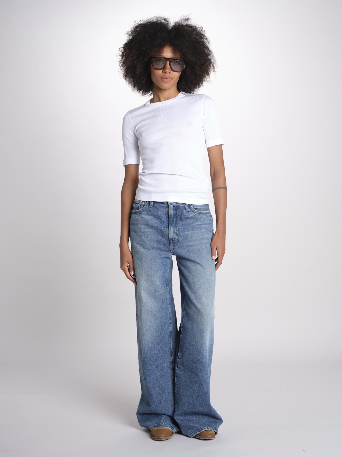 tshirt manica corta a costine KRISTIN IO1100X2351 BRIGHT WHITE WH001 ivy oak 