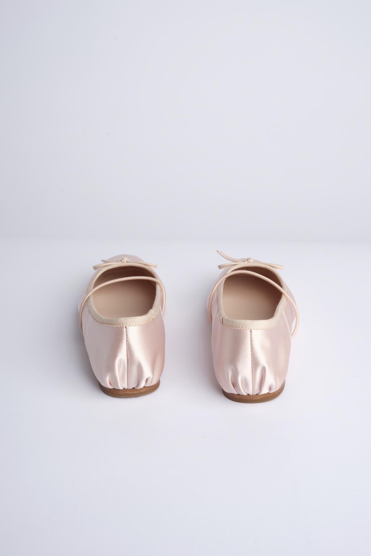MIGNON ballerina in raso con punta quadrata F846SE1 BLS studio AMELIA 