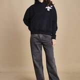 felpa con cappuccio ICE ICE NAVY ZERMATT apres surf 