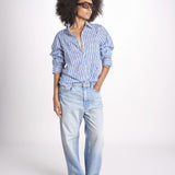 camicia stampa spina VT6248 BLUE zen ethic 