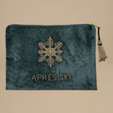 bustina con  fiocco di neve C25P0814 GREY BLUE GOLD milaura 