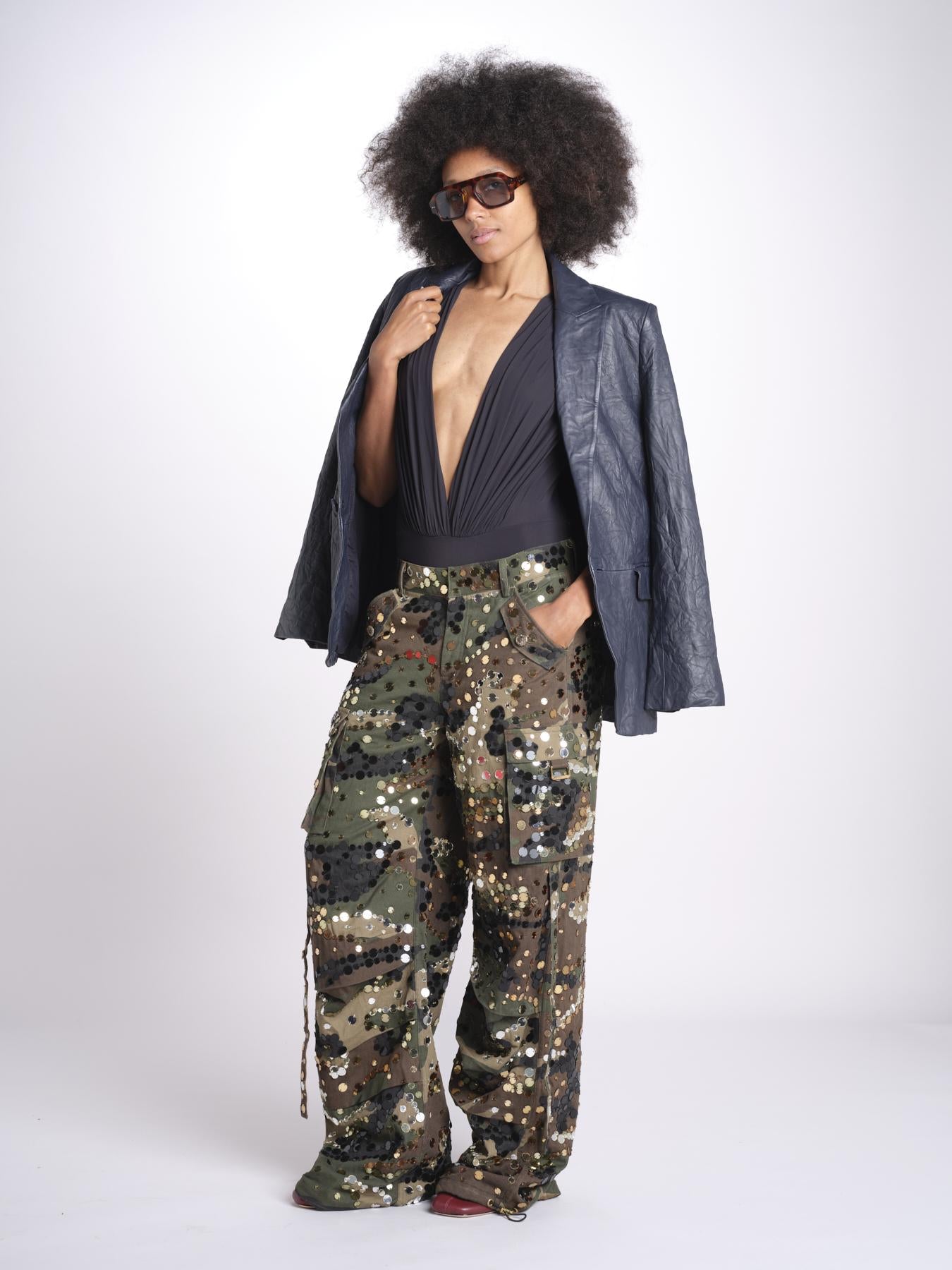 pantalone militare paillettes 9046 CAMO retrofete 