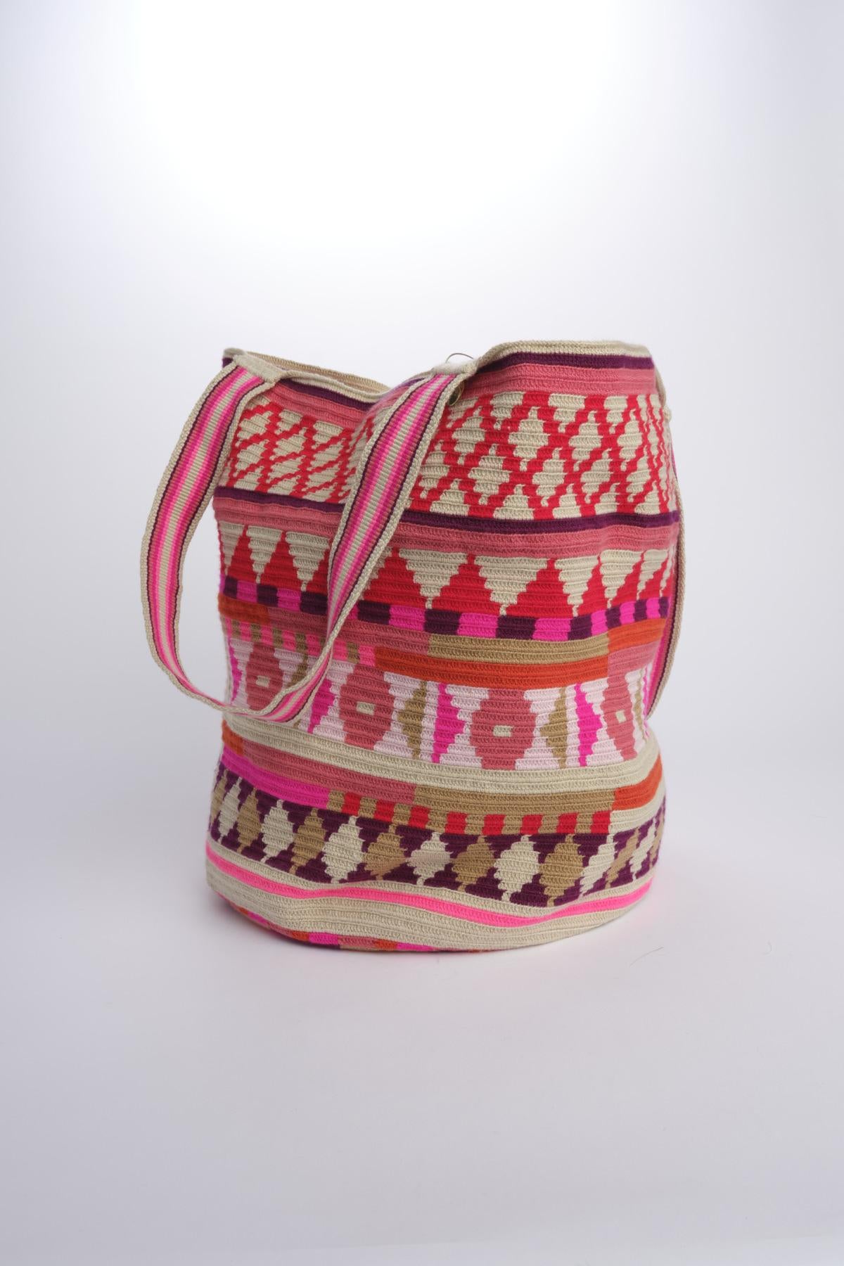 RAVEN shoppin bag G12W-0005-3090 PINK RED guanabana 